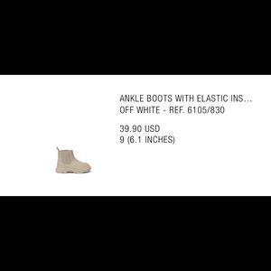 Zara leather boots size 9 for toddler